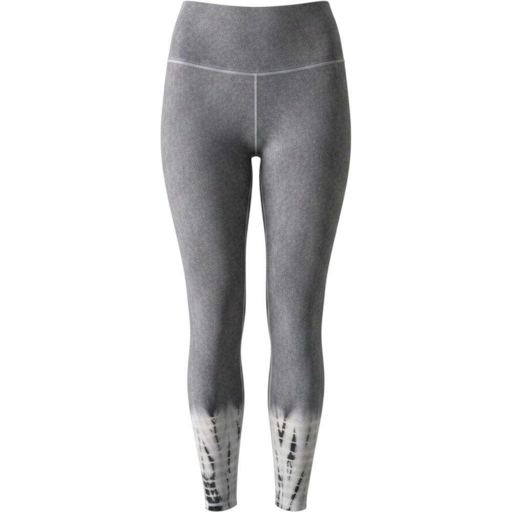 Onzie Flow Womens S/M Grey Acid Wash Tie Dye Leggings High Rise Yoga Midi Pants